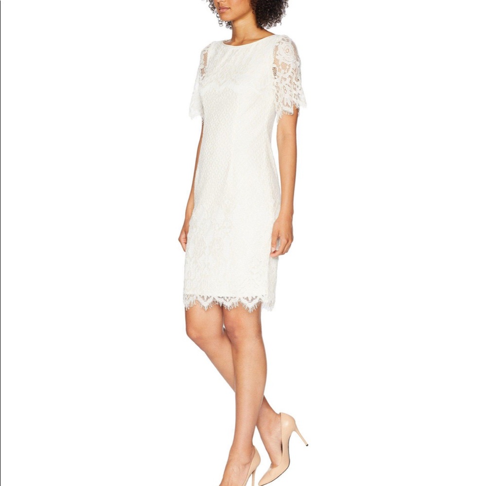 Adrianna Papell - Georgia lace sheath dress